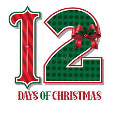 12 Days of Christmas! Dec 5th - Dec 19th