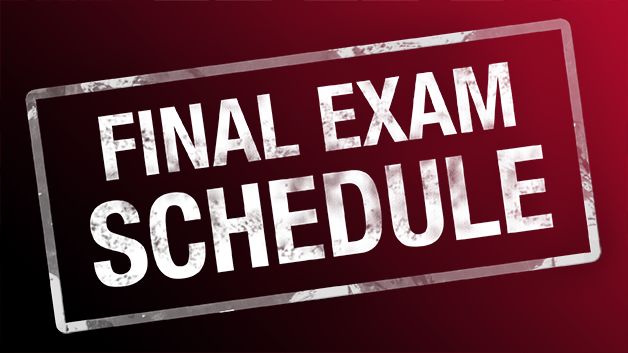 Final Exams Schedule - January 2026