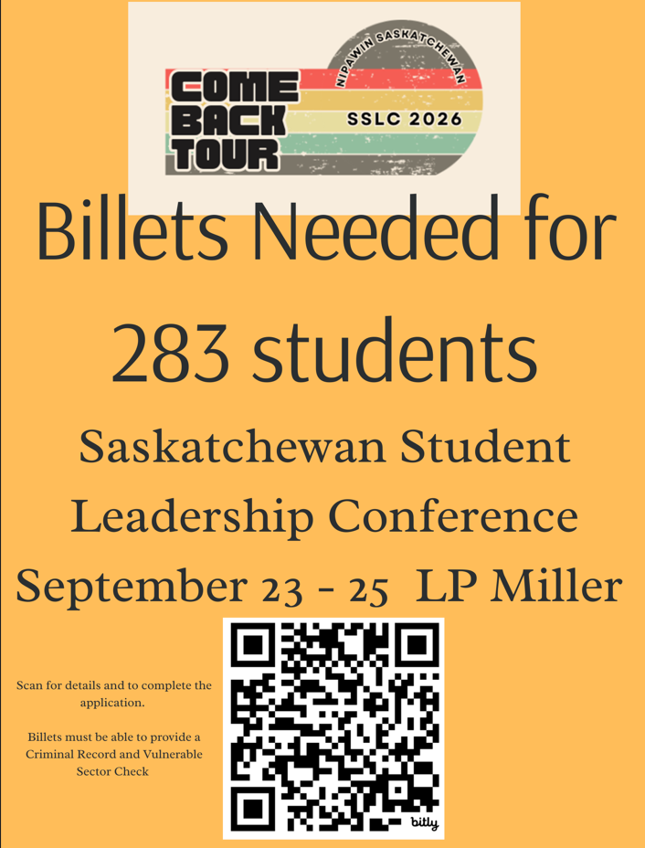 Billets Needed