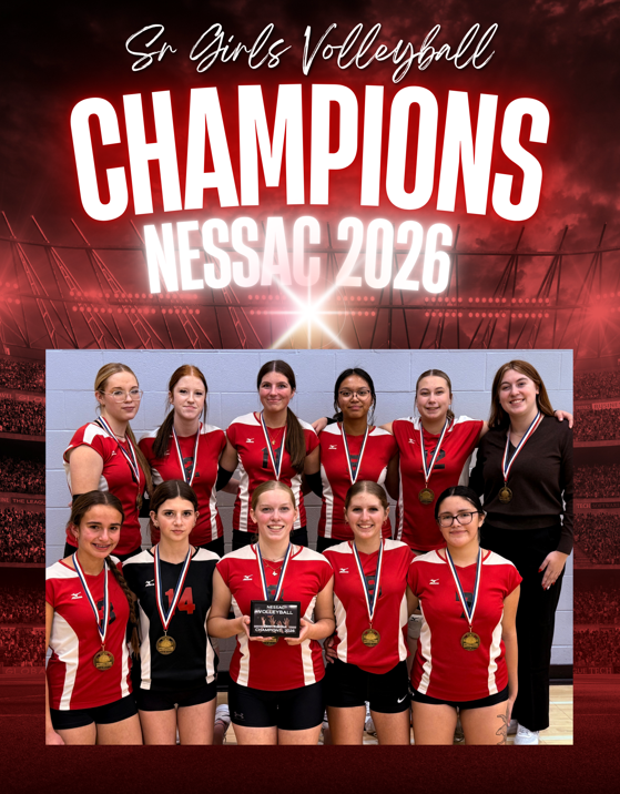 Volleyball Sr. Girls are NESSAC 2026 Champions!